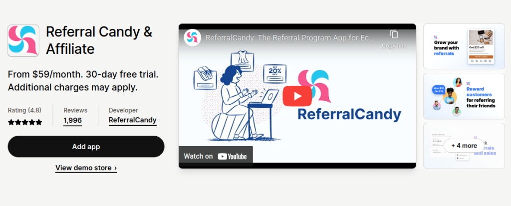 Referral Candy Shopify Affiliate Marketing App