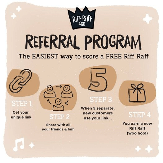 Riff Raff & Co Referral Program