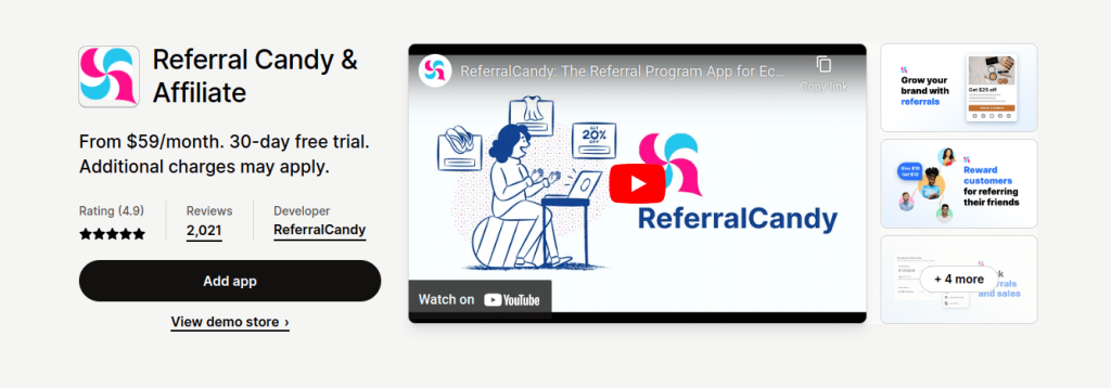 Shopify Referral App Referral Candy